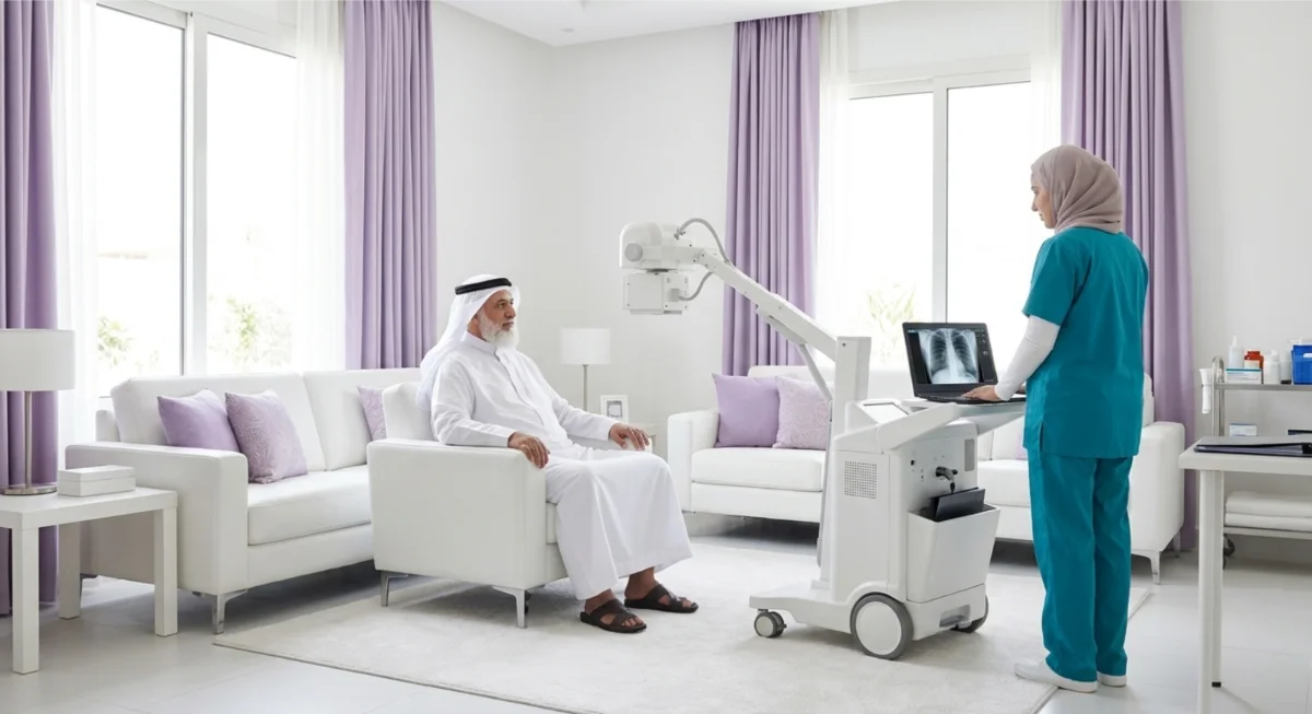 الأشعة المنزلية — تصوير محمول بتقارير معتمدة