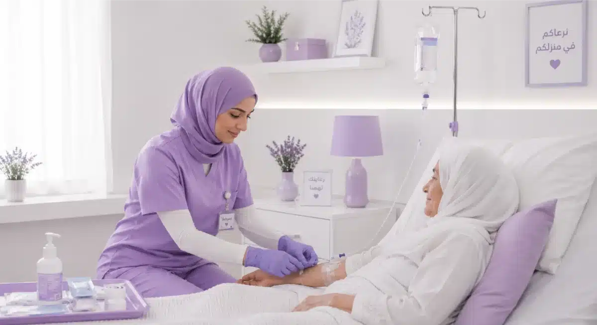 الفيتامينات والمحاليل الوريدية في المنزل