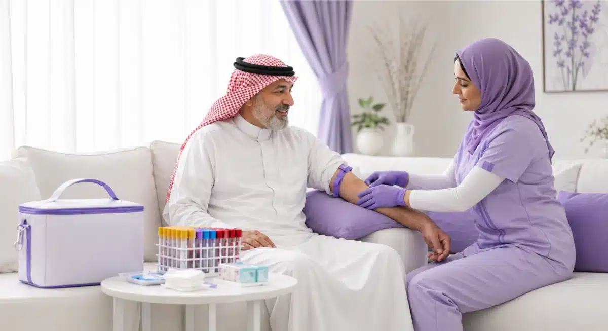 التحاليل المخبرية المنزلية — سحب عينات ونتائج على جوالك