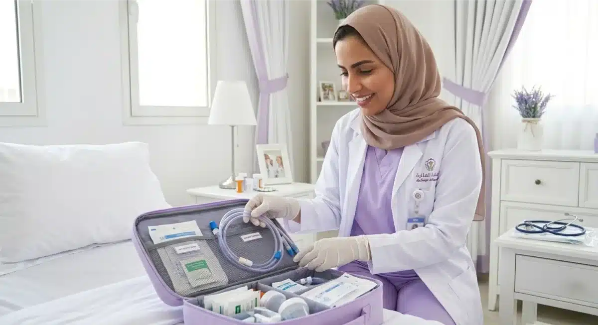 العناية بالقساطر وأنابيب التغذية في المنزل